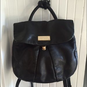 Authentic Marc Jacobs black leather Backpack